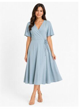 H&M V-Neck Midi wrap Dress - M